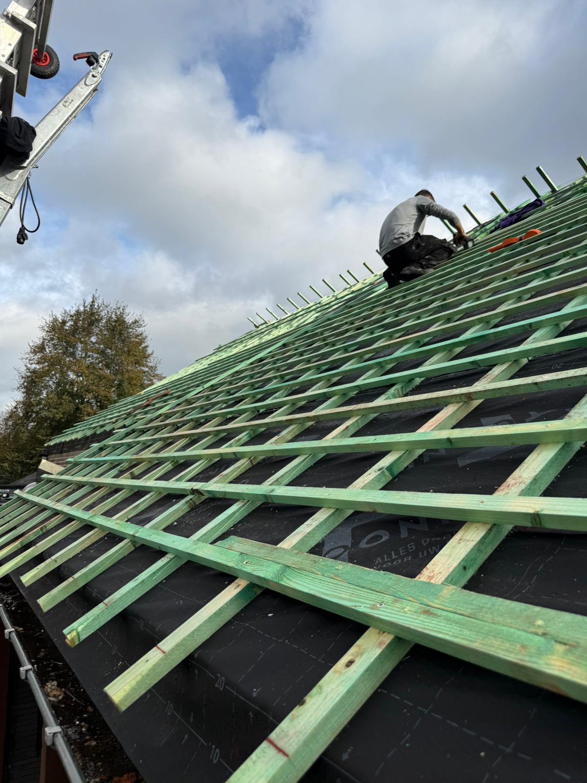 Dakconstructie met isolatie